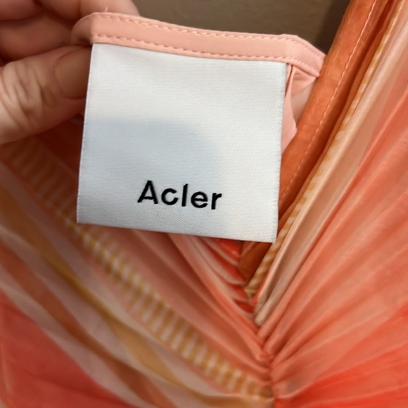 Acler NWT Astone Stripe Midi Dress US 4 - Picture 5 of 9